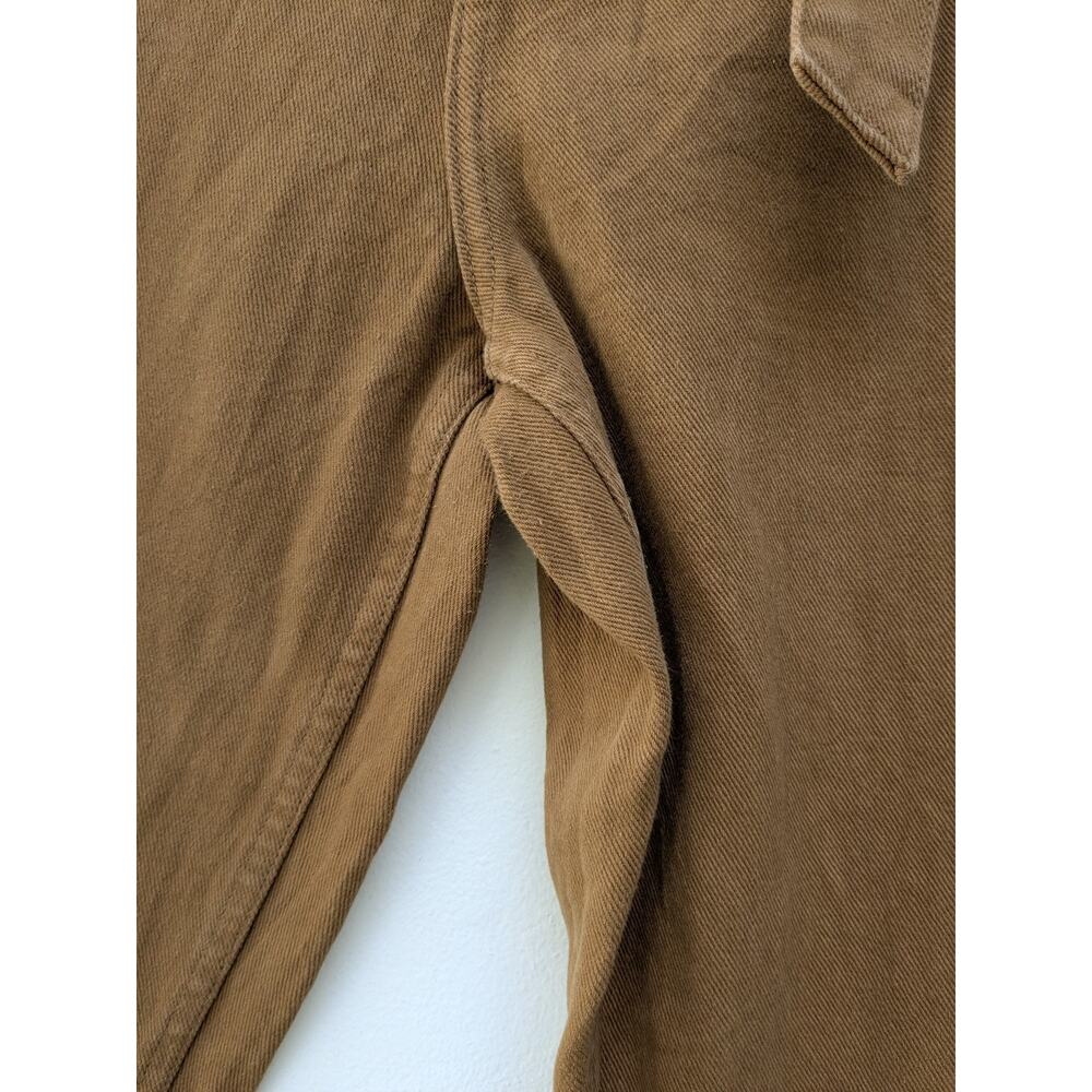 PacSun Women's Pants Utility Cargo Rustic Belted Brown Denim Size 28 - Picture 9 of 14